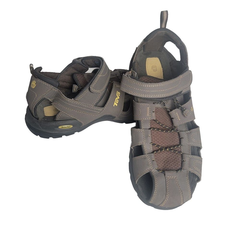 Teva Forebay Turkish Fisherman Sport Hiking Sandals 1001116 Brown Mens Size 13